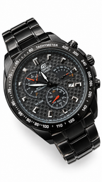 Casio Edifice Black Retrograde Chronograph EF-562