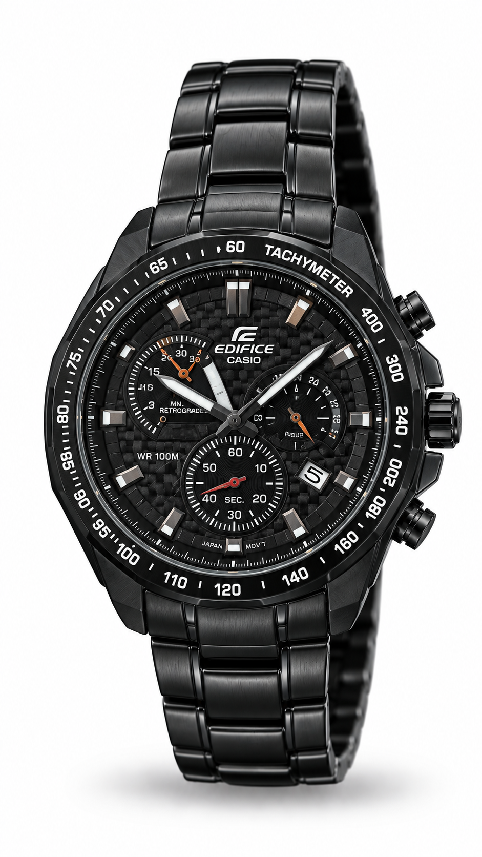 Casio Edifice Black Retrograde Chronograph EF-562