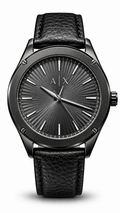 Armani Exchange Black Leather Watch AX2805