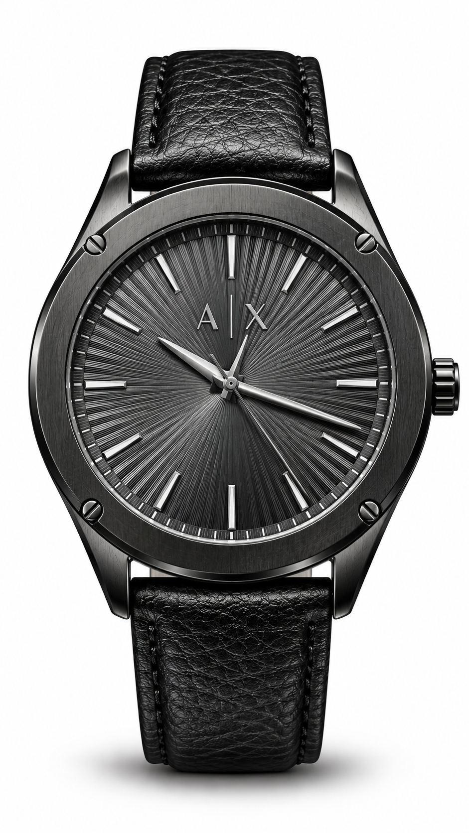 Armani Exchange Black Leather Watch AX2805