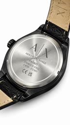 Armani Exchange Black Leather Watch AX2805