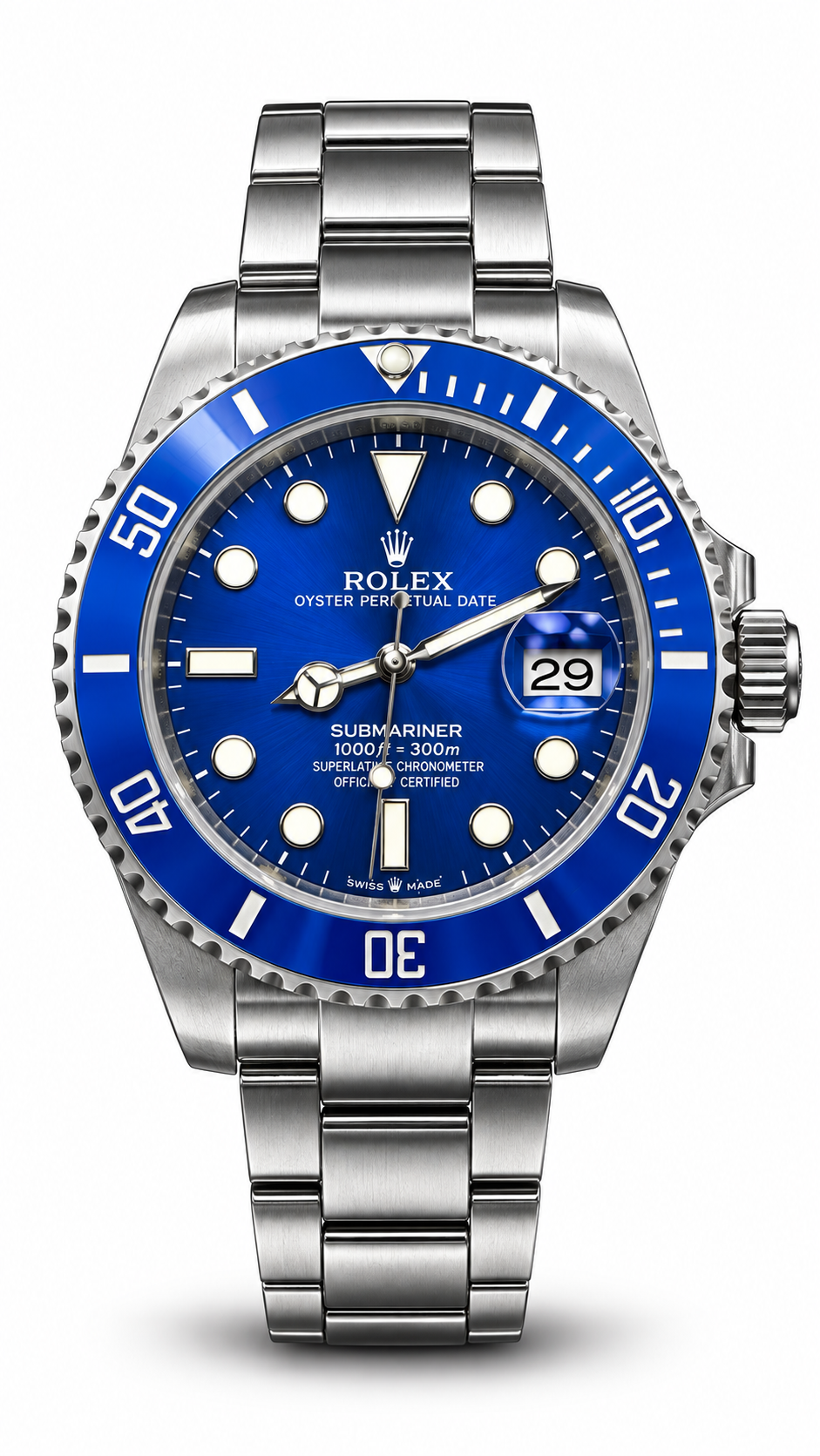 Rolex Submariner Date Blue Dial Watch