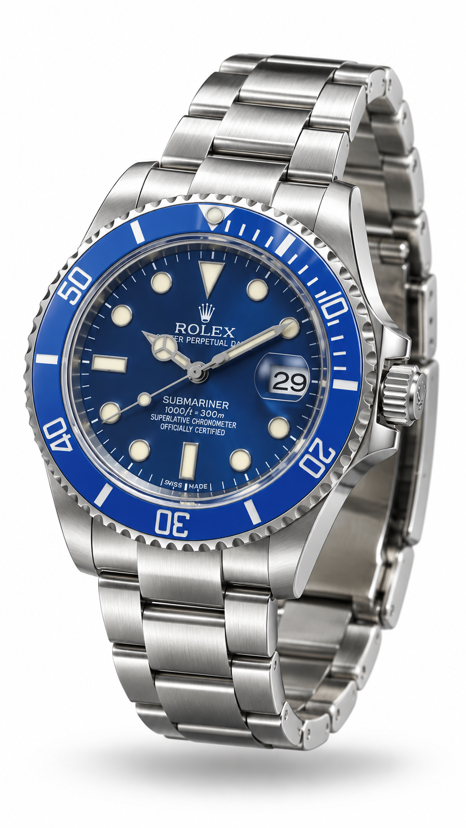 Rolex Submariner Date Blue Dial Watch