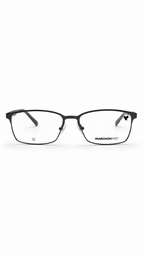 Marchon NYC M-POWELL 033 Gunmetal Metal Rectangular Eyeglasses 56mm