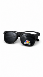 Black Square 3D Polarized Sunglasses