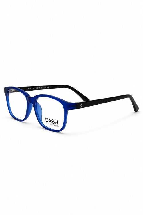 DASH DK120MFP2 from Titan Blue Rectangular Optical Eyeglasses