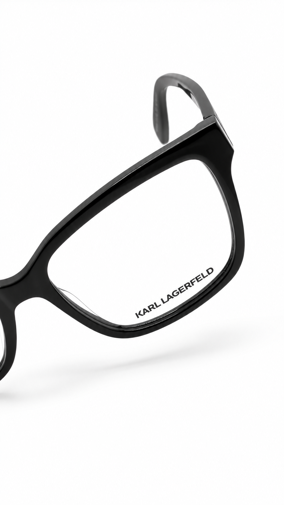 Karl Lagerfeld Black Rectangular Optical Eyeglasses