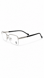 Cartier 4818095 Classic Silver Metal Rectangular Optical Glasses – Premium Eyeglass Frame