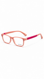 Bright Pink Rectangular Optical Glasses – Stylish Full-Rim Eyeglass Frame