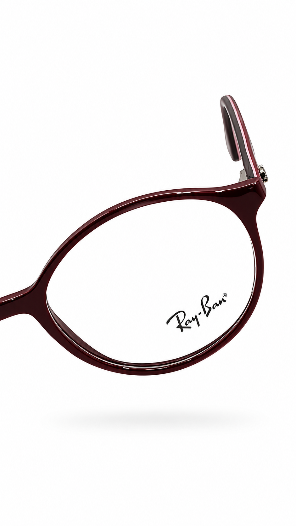 Ray-Ban Burgundy Round Eyeglasses – Classic Optical Frame