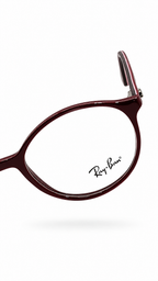 Ray-Ban Burgundy Round Eyeglasses – Classic Optical Frame