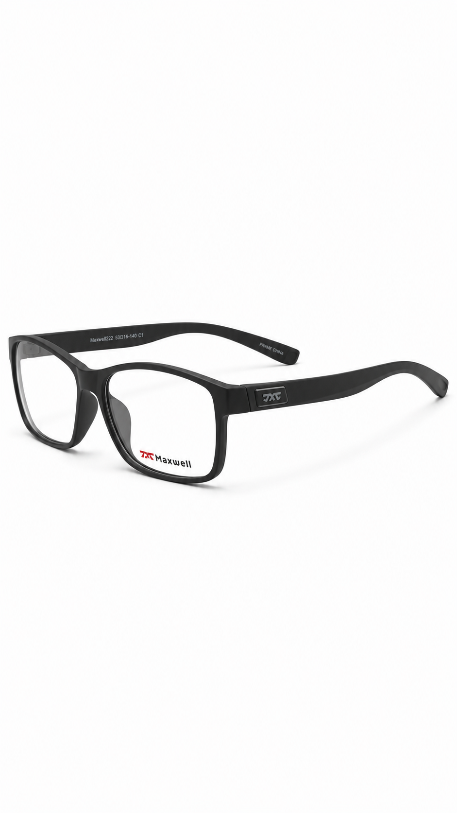 Maxwell Black Rectangular Eyeglasses – Classic Optical Frame