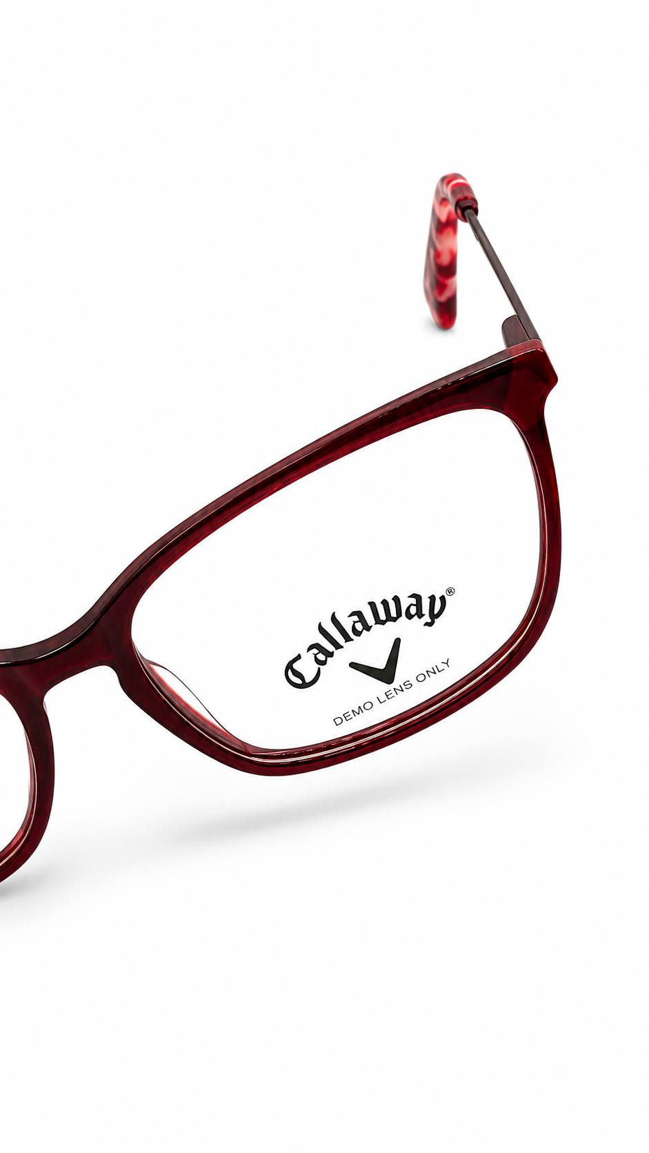 Callaway CA505 Burgundy Rectangular Eyeglasses – Classic Optical Frame