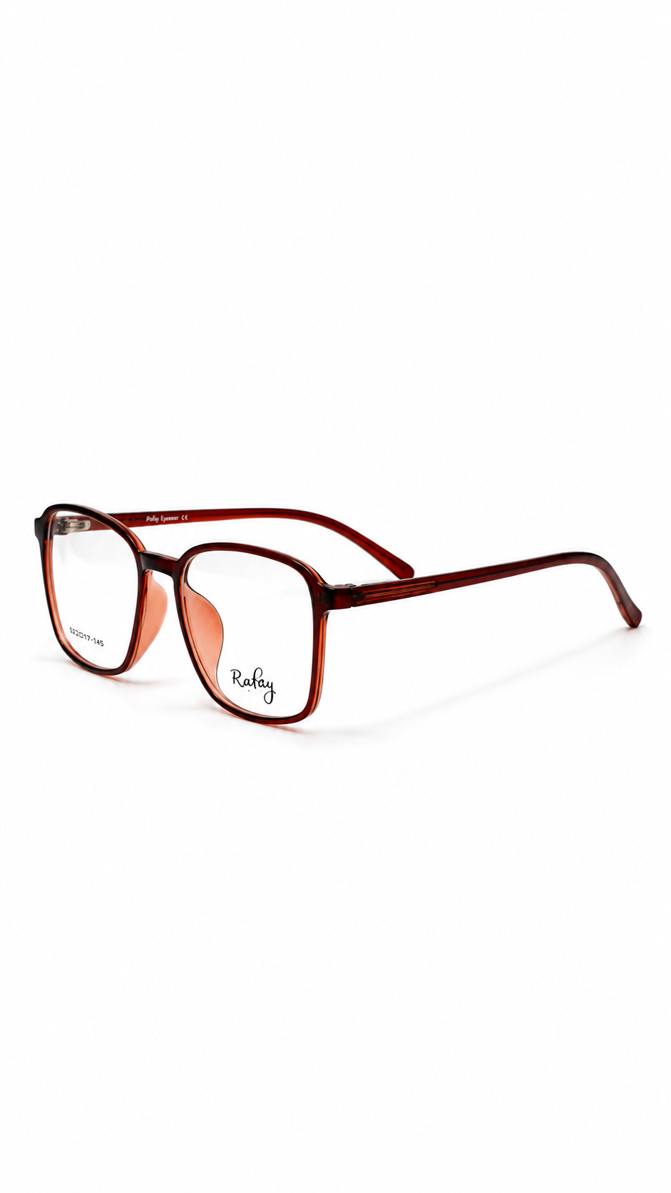 Ripley Burgundy Rectangular Eyeglasses – Classic Optical Frame