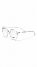 Clear Crystal Round Eyeglasses – Classic Unisex Optical Frames
