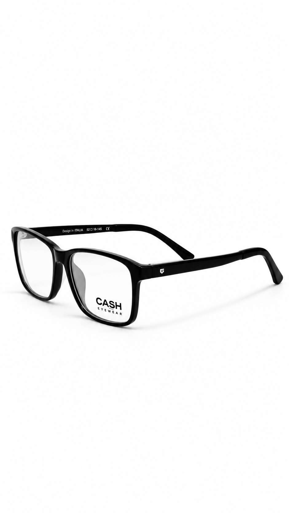 DASH from TITAN Classic Rectangular Eyeglasses – Black Frame
