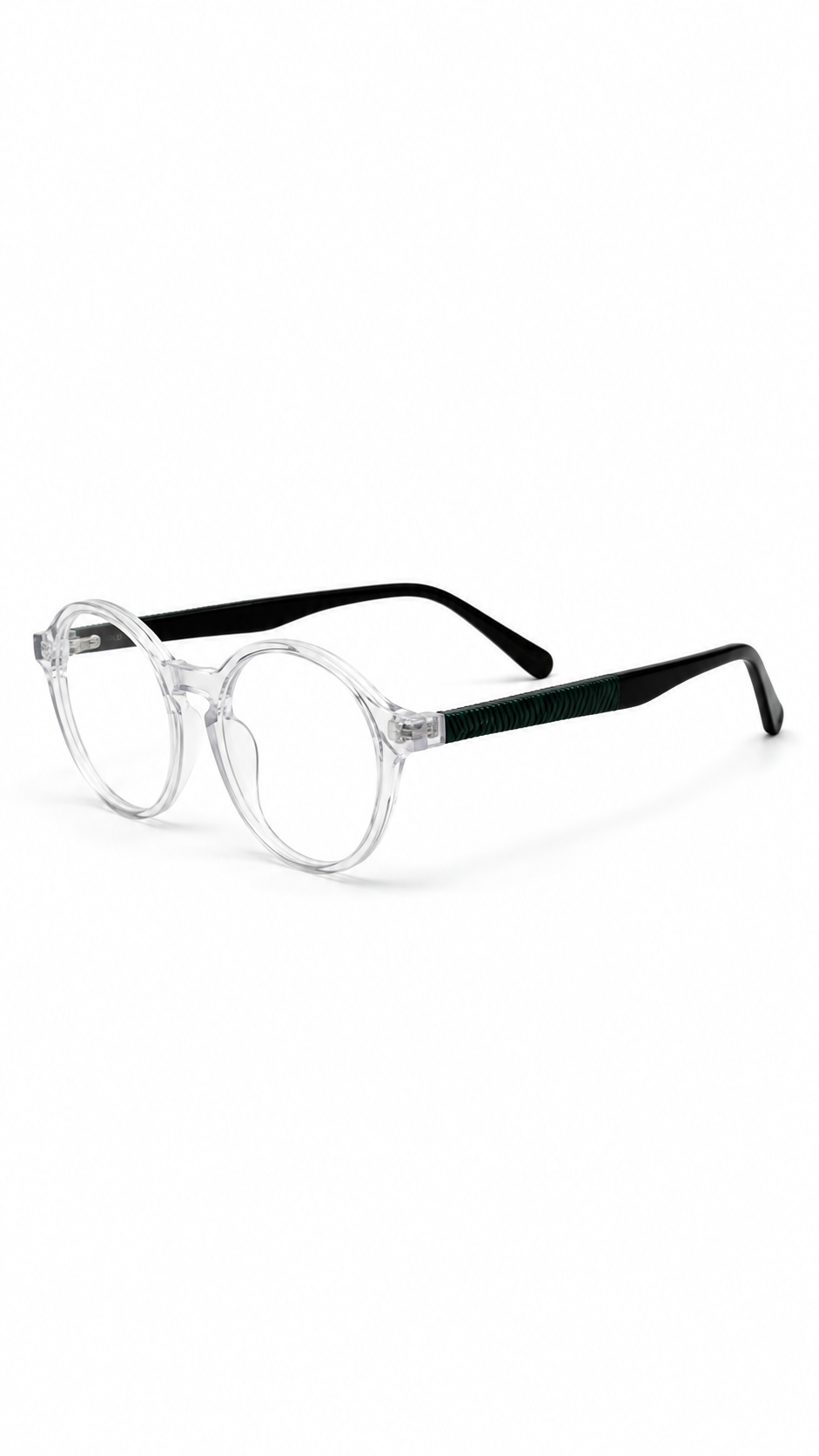 Clear Transparent Round Eyeglasses – Full Rim Optical Frames