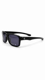 Specsavers Black Rectangle Sunglasses with Purple Tinted Lenses