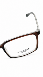 Vigcom Eyewear Brown Rectangular Glasses – Classic Optical Frames