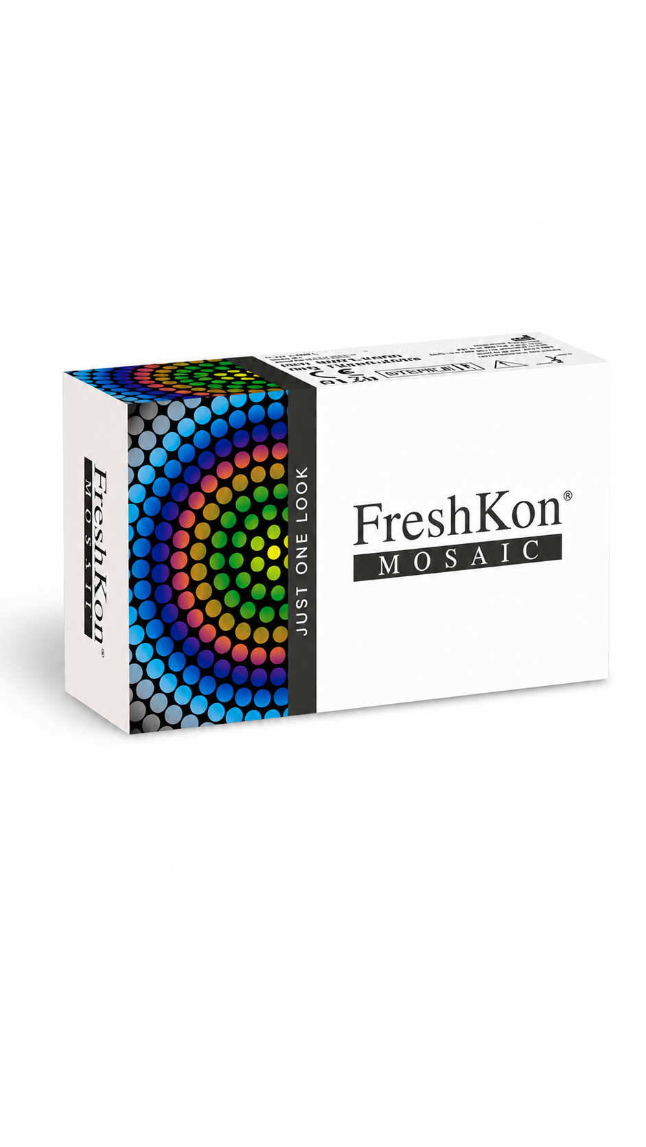 FreshKon Mosaic Velvet Blue Colored Contact Lenses