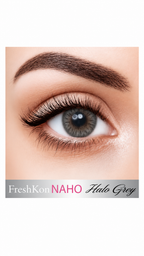FreshKon NAHO Halo Grey Colored Contact Lenses