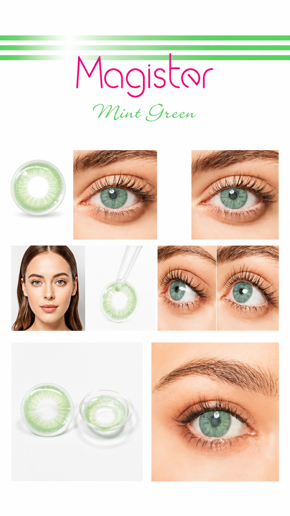 Magister Mint Green Colored Contact Lenses