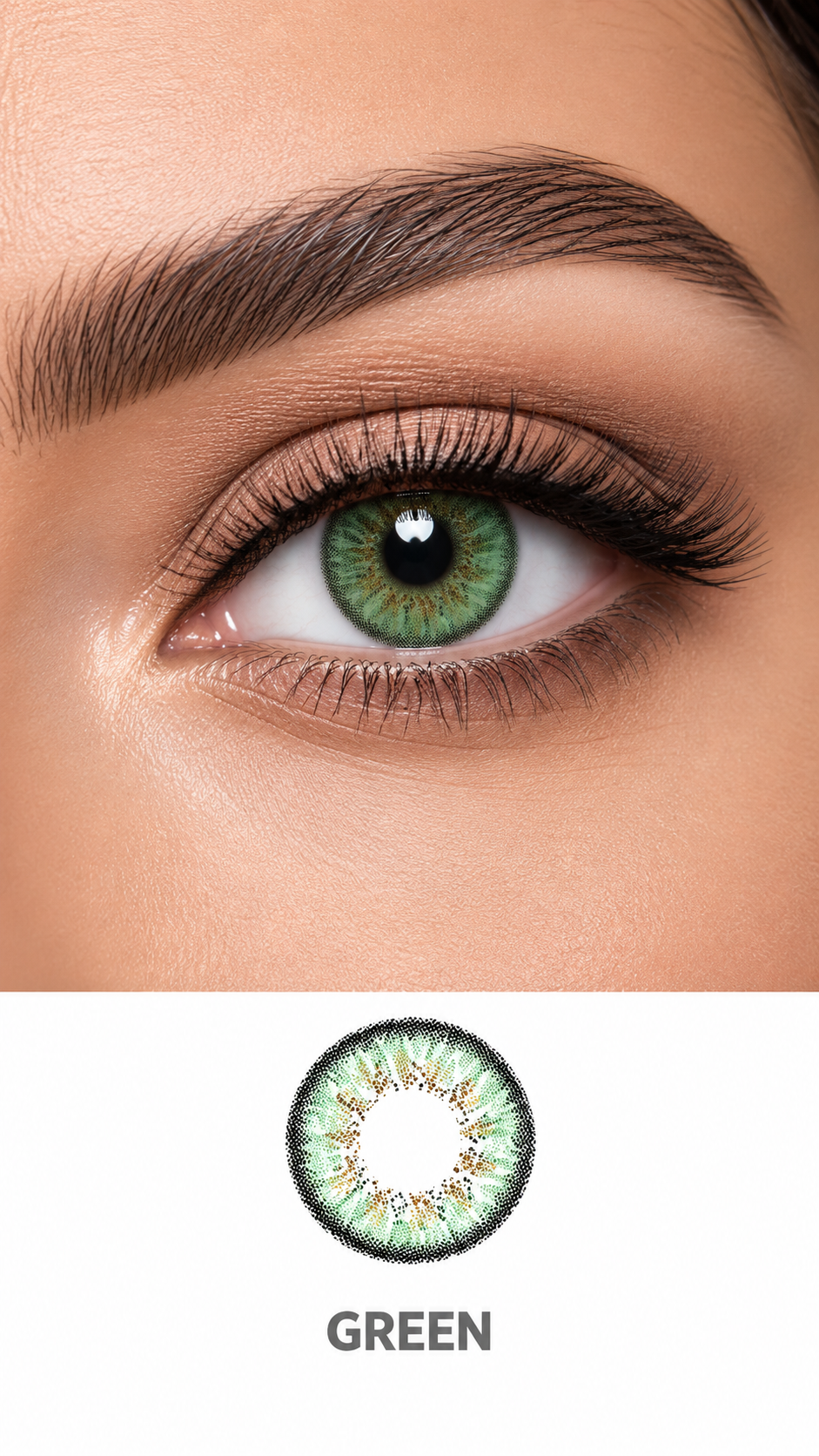 Opti Max Colors Green – Soft Colored Contact Lenses