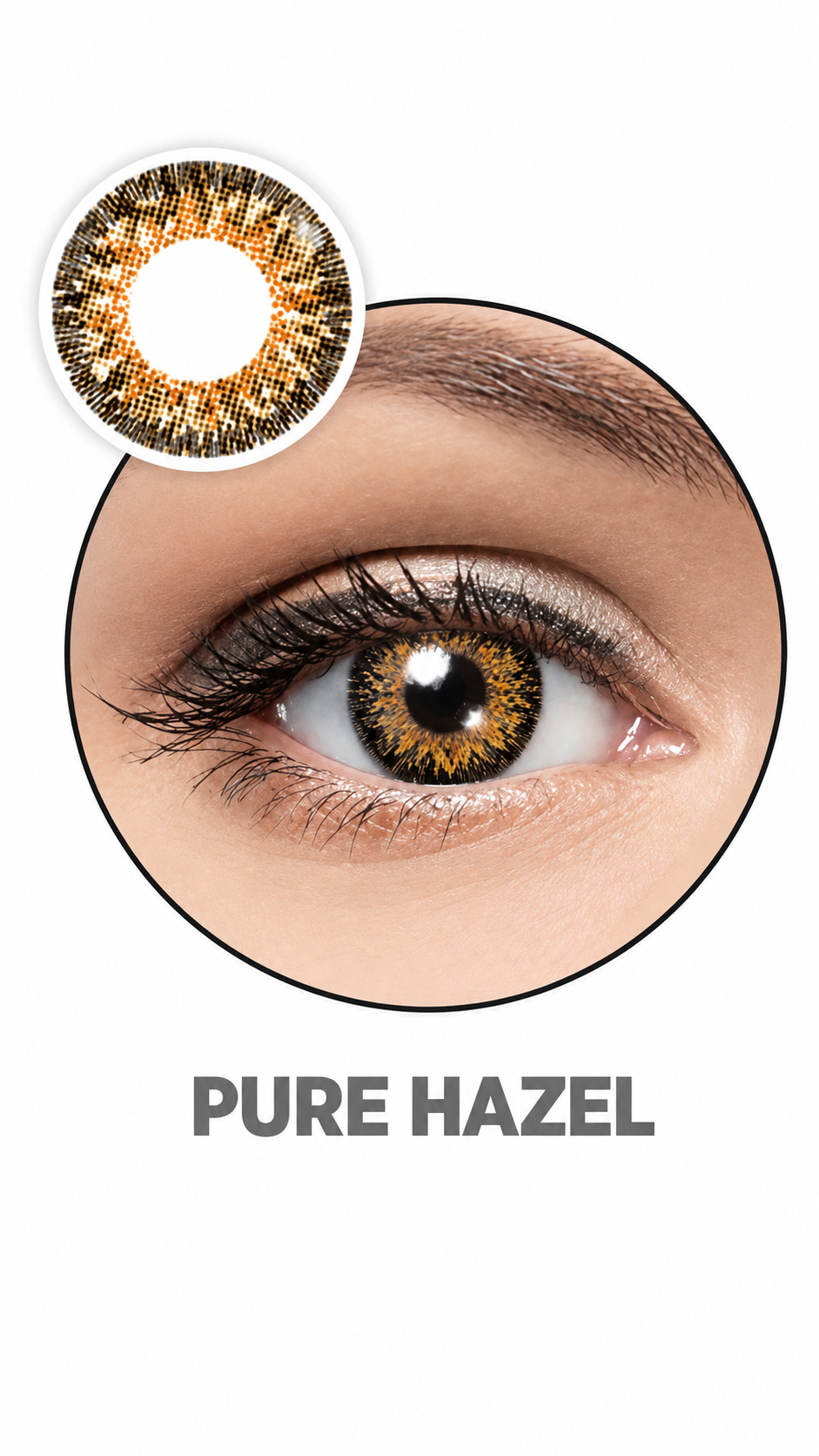 Opti Max Colors Pure Hazel – Soft Colored Contact Lenses