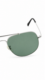 Ray-Ban The General Sunglasses (RB 3561 003 57mm) – Silver Frame / G-15 Green Lenses