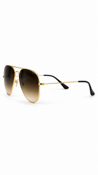 Ray-Ban RB3026 Aviator Large Metal Gold Brown Gradient Sunglasses UV- Ultra Violet