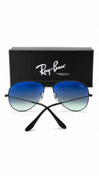 Ray-Ban RB3025 Aviator Large Metal Blue Gradient Sunglasses UV- Ultra Violet