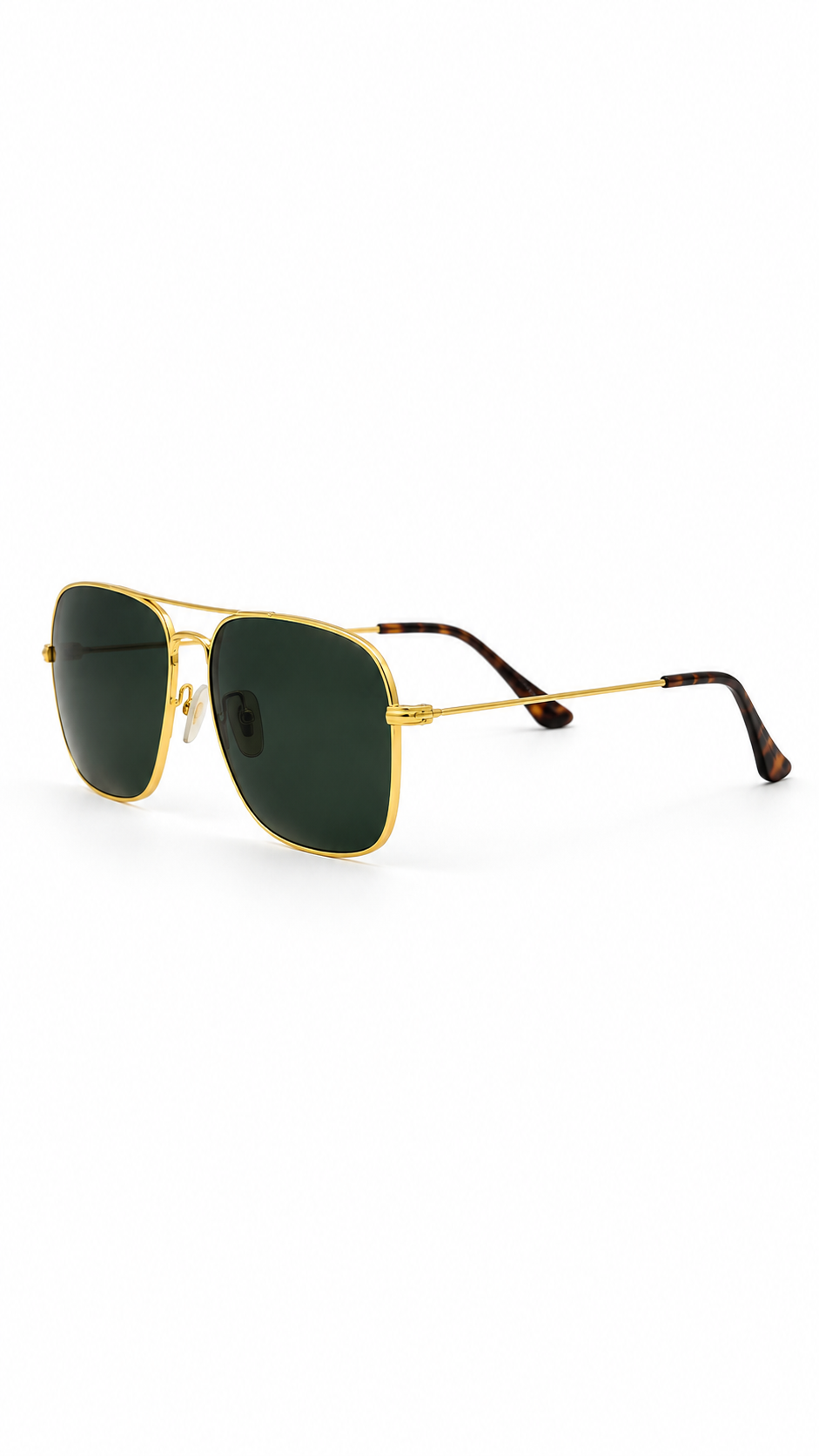 Ray-Ban RB3136 Caravan Gold Green Sunglasses
