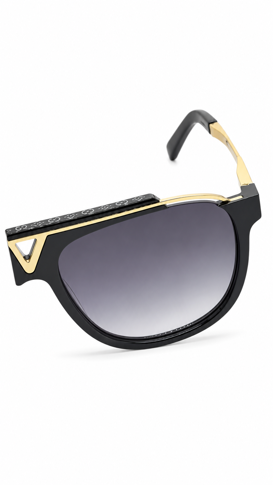 Louis Vuitton Z0936E C1 Sunglasses – Black & Gold Frame with Grey Gradient Lenses