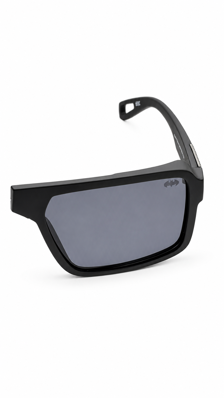 DC Comics Batman Square Flat-Top Sunglasses – Matte Black Frame / Grey Lenses