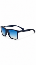 Lacoste Rectangular Matte Navy Sunglasses – Blue Gradient Lenses (56-16-140)