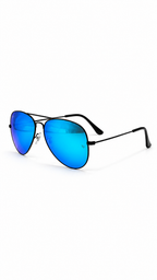 Ray-Ban Aviator Classic Sunglasses (RB 3025 58mm) – Black Frame / Blue Mirror Lenses