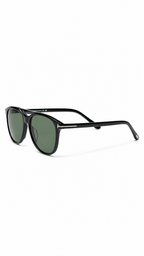 Tom Ford Damian-02 FT1098 01A Aviator Sunglasses – Black with Green Lenses
