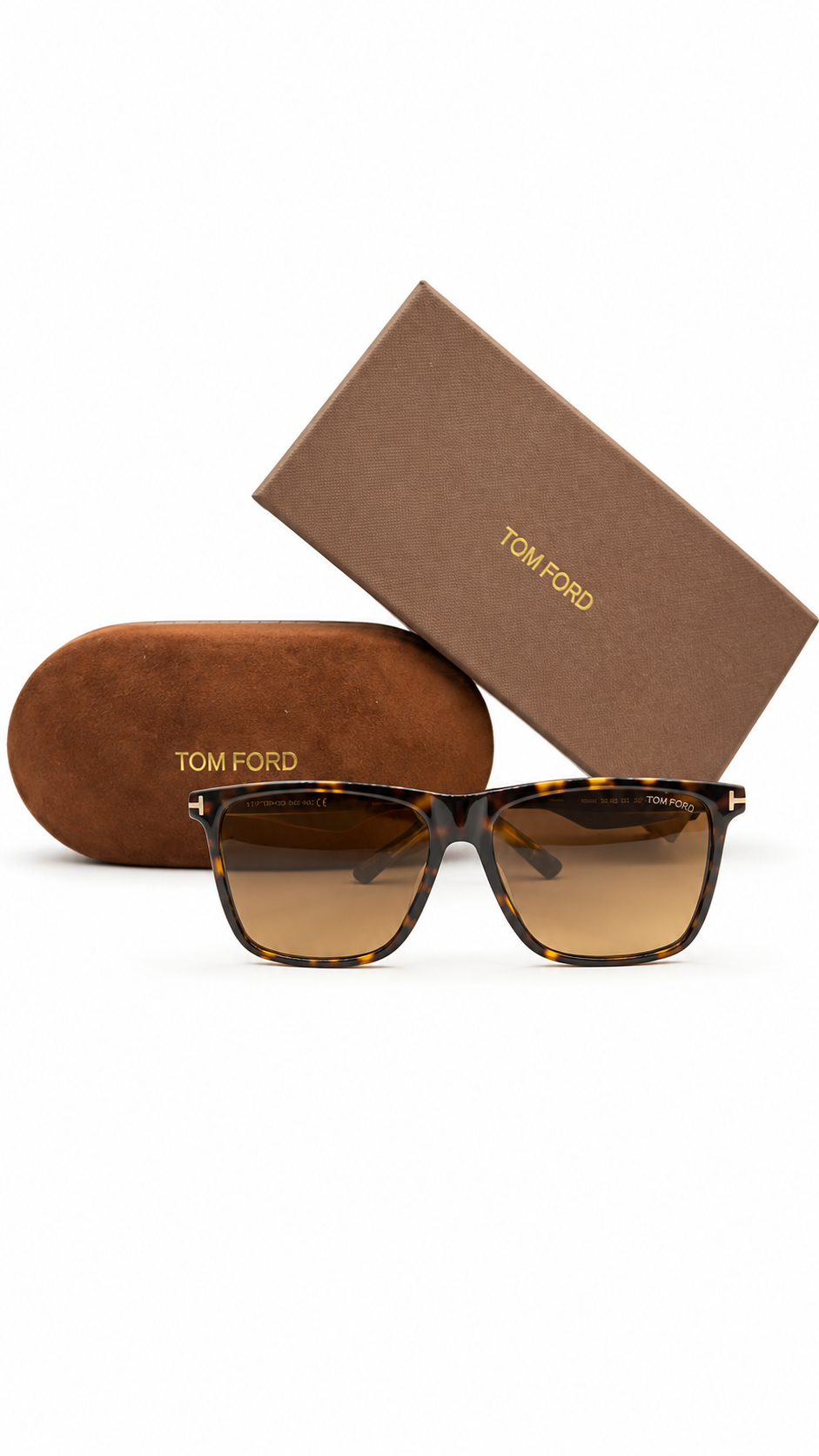 Tom Ford Fletcher TF832 52J Tortoise Sunglasses – Brown Gradient Lenses