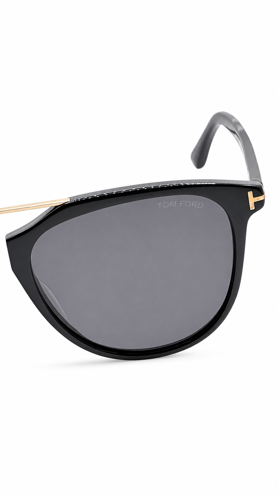 Tom Ford Damian-02 FT1098 001 Double Bridge Sunglasses – Black Frame with Grey Lenses