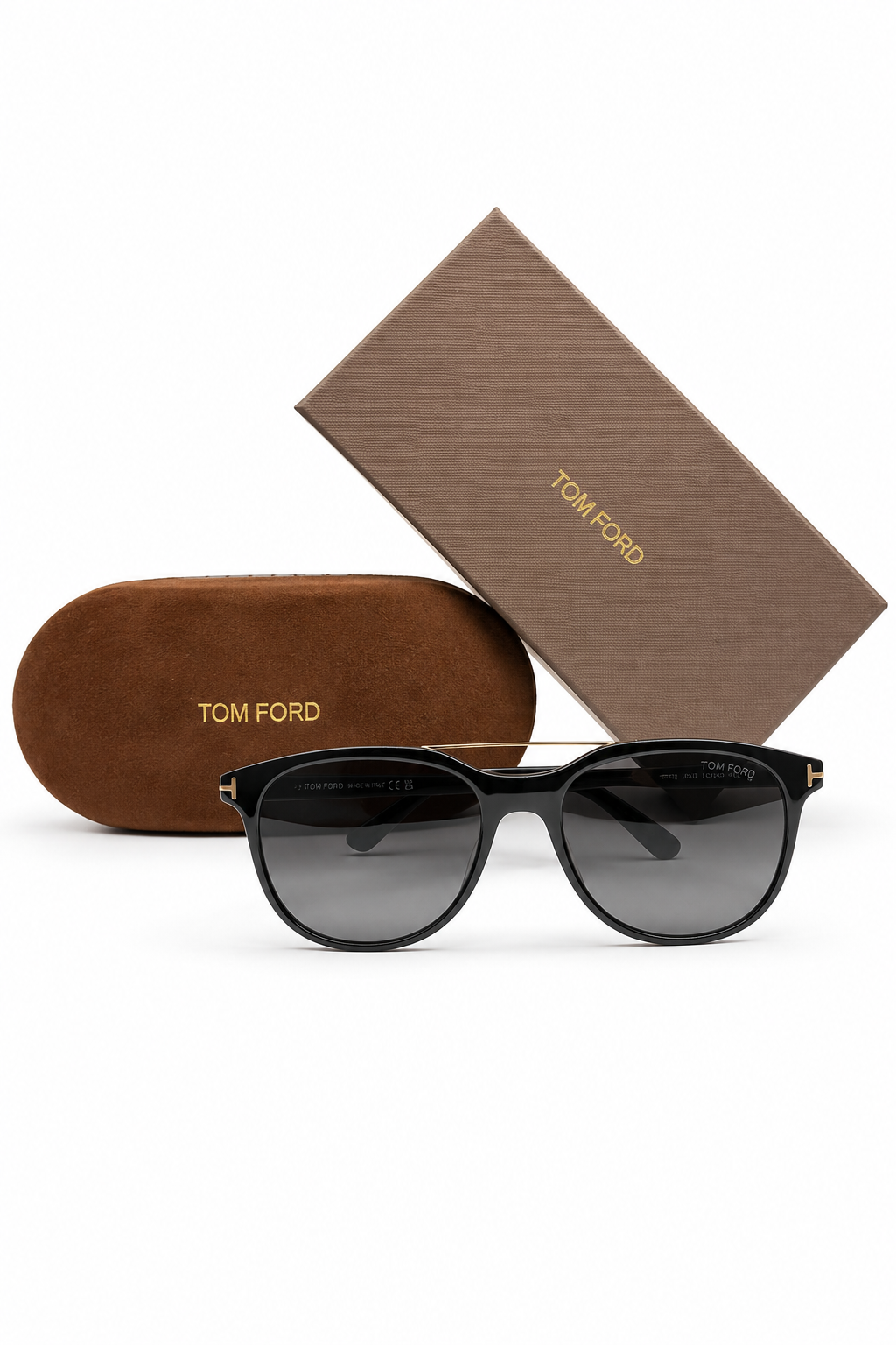 Tom Ford Damian-02 FT1098 001 Double Bridge Sunglasses – Black Frame with Grey Lenses