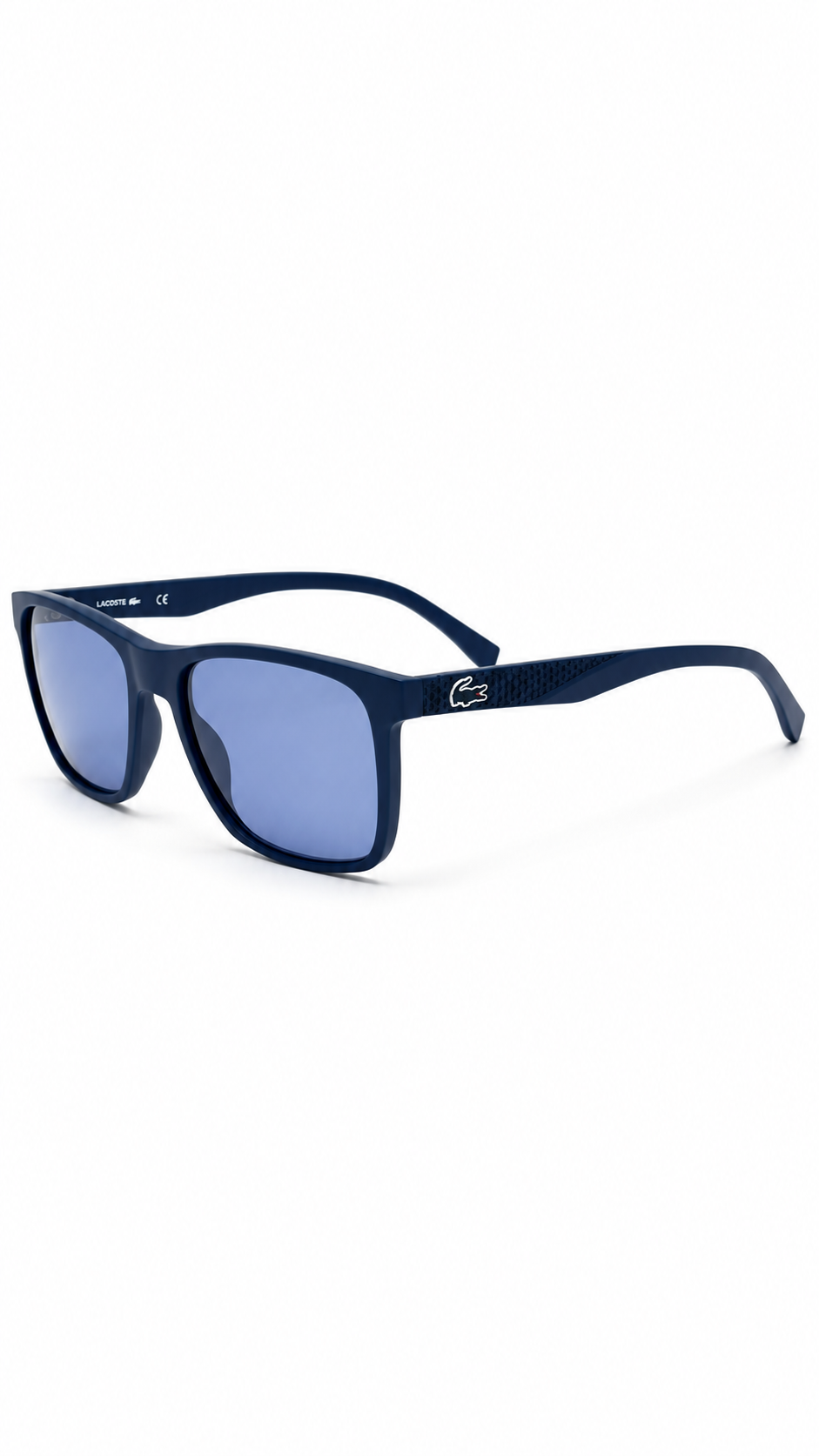Lacoste L900S 424 Matte Blue Rectangular Sunglasses for Men