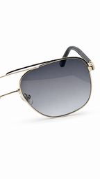 Fossil FOS 2109/G/S 3YG9O Gold Aviator Sunglasses for Men