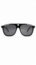 Louis Vuitton Z0938E Matchpoint Black Aviator Sunglasses