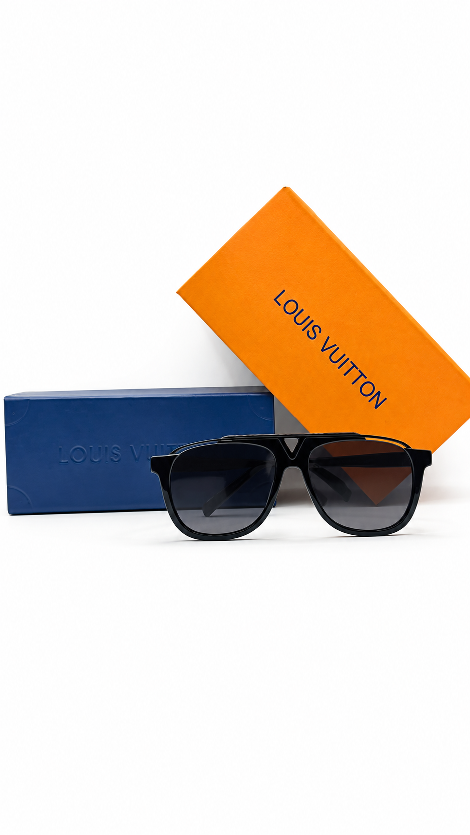 Louis Vuitton Z0938E Matchpoint Black Aviator Sunglasses