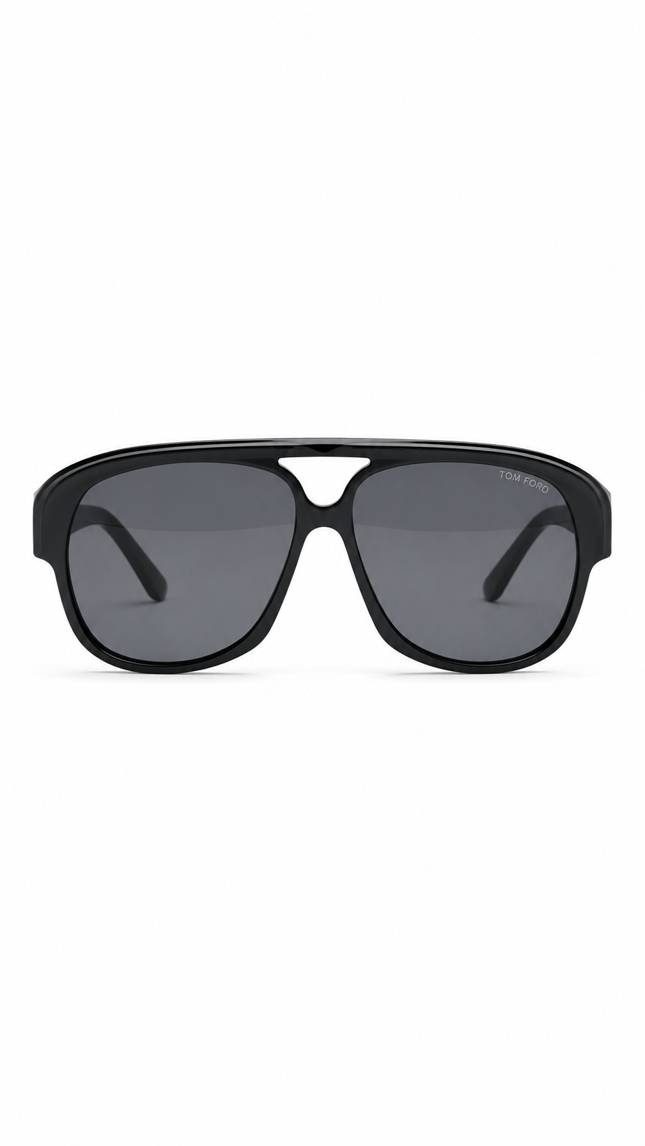 Tom Ford FT 1103 01 Shiny Black Aviator Sunglasses