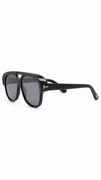Tom Ford FT 1103 01 Shiny Black Aviator Sunglasses
