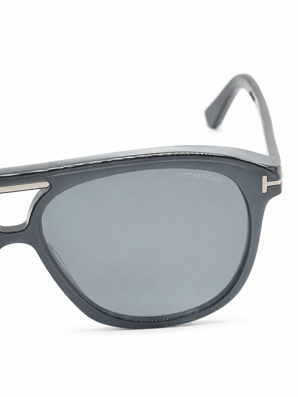 Tom Ford FT 1103 01 Shiny Black Aviator Sunglasses