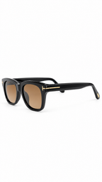 Tom Ford TF5178 001 Shiny Black Square Sunglasses