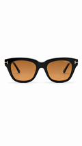 Tom Ford TF5178 001 Shiny Black Square Sunglasses