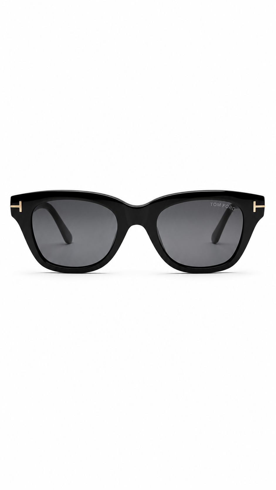 Tom Ford TF5178 001 Shiny Black Square Sunglasses – Dark Grey Lenses
